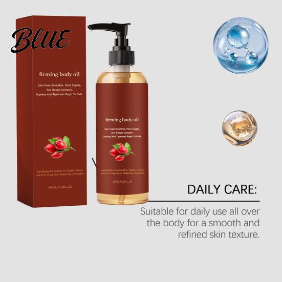 Dry Skin Body Oil 1/2Pcs 100ML Firming for Men Women Hydrating Anti-Aging Care Moisturizing Oil After Shower Crepey Softening All Types Long-lasting