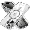 iPhone 15 Pro Max Case, Electro MagSafe, Silver + Screen Protector