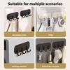 Refrigerator Magnetic Hook, Household Key, Soup Spoon, Wall Mounted Miscellaneous Sorting Rack, Door Rear Non Perforated Hook