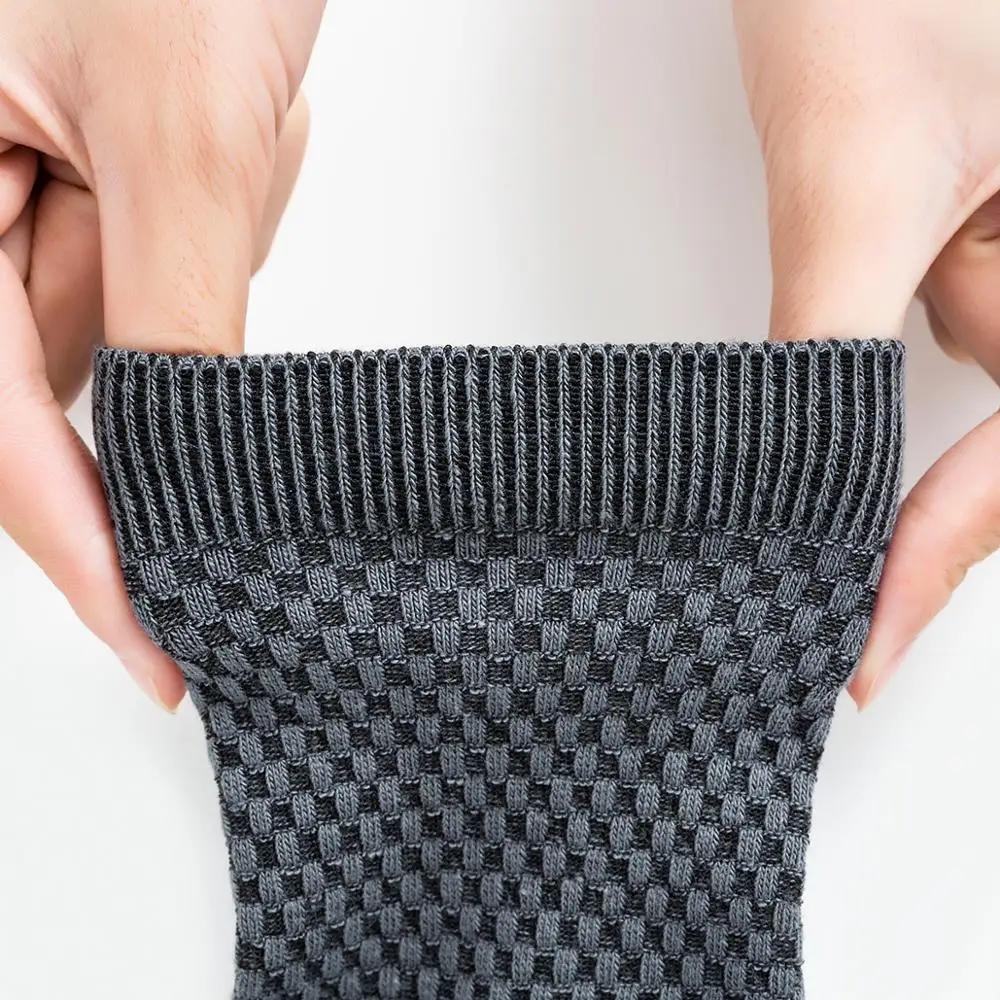 1 Pairs/ Lot Comfortable Men Bamboo Fiber Socks Casual Business Anti-Bacterial Deodorant Breatheable Man Long Sock