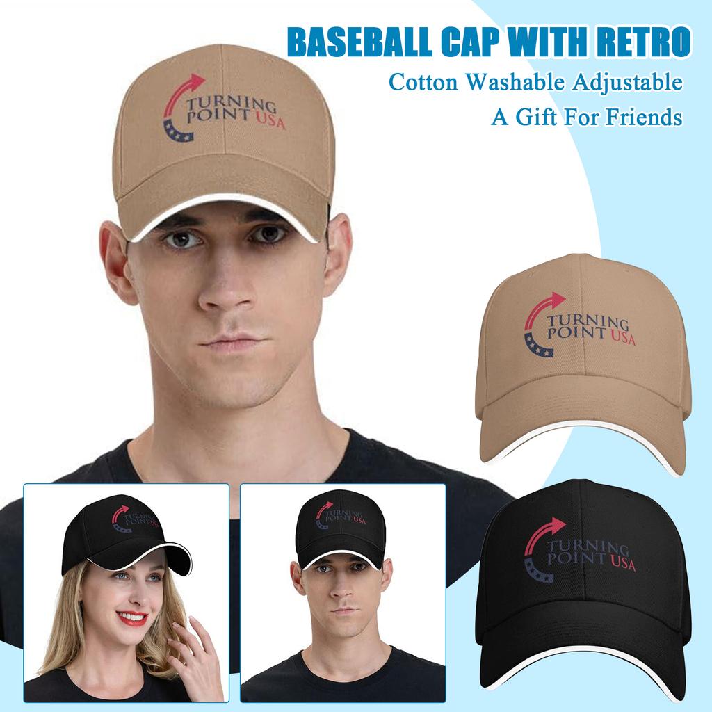 Baseball Cap With Retro , Cotton Washable Adjustable, A Gift For Friends
