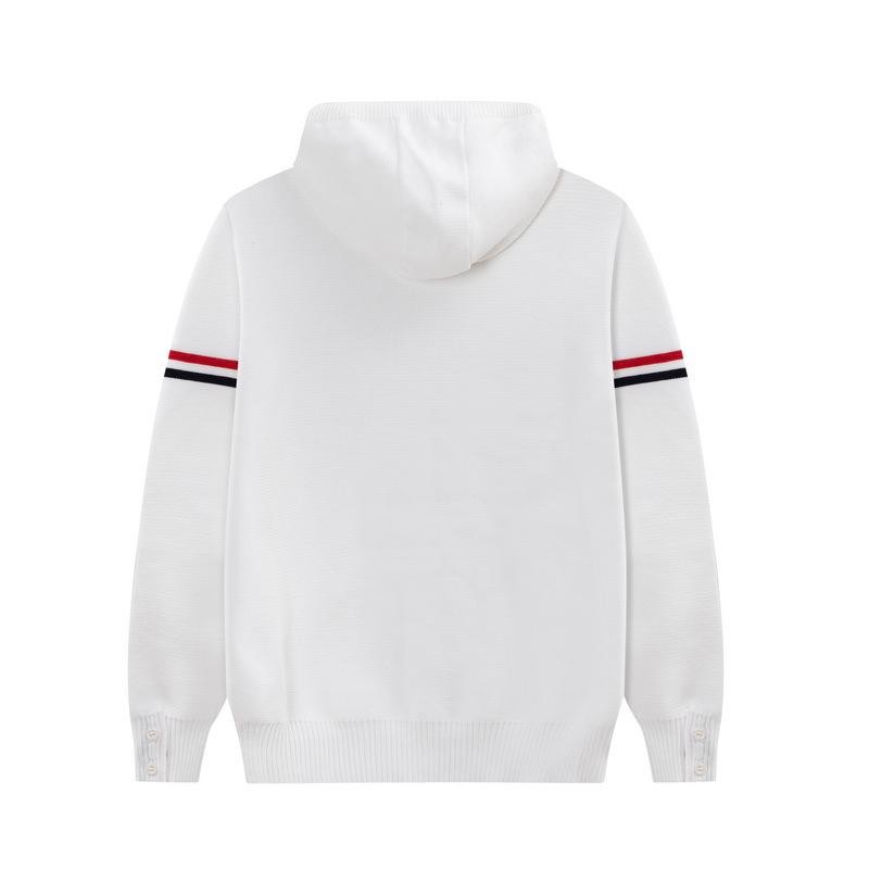 TB JL Double-Sleeve Hooded Knit Sweater Jacket – Warm, Fashionable, Versatile Zipper Style for Couples
