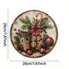 Vintage Lebkuchen Blechschild 20x20 Zoll Feiertags-Wandkunst-Dekoration für Café Zuhause