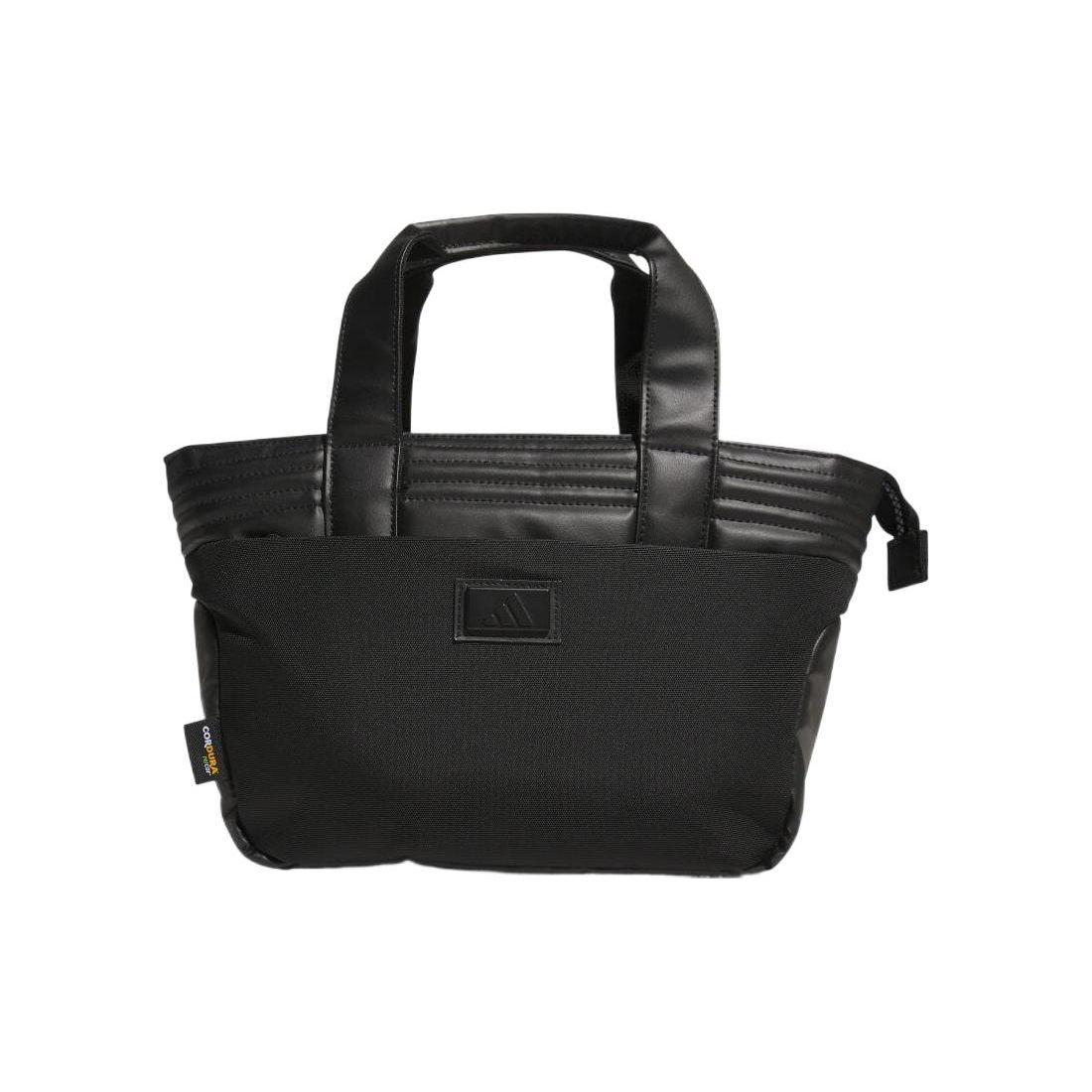 Adidas Zipper Closure Nylon Tote Bag Shopping Bag Men Tote Bags Black IA2664 Black