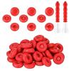 10-100pcs Caulking Nozzles Cap Red Caulk Saving Caulk Saver Tube Covers For Sealing Preserving Finishing Construction Tools