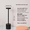 LED I-Beam Desk Lamp: Rechargeable Wrought Iron Bedside & Atmosphere Light for Bedroom or Bar.