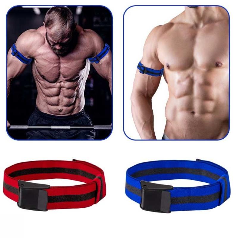 Occlusion Training Bands Elastické Pásky Omezující Průtok Krve Nastavitelné Popruhy Omotávky na Paže Nohy Hýždě Pro Rychlý Růst Svalů