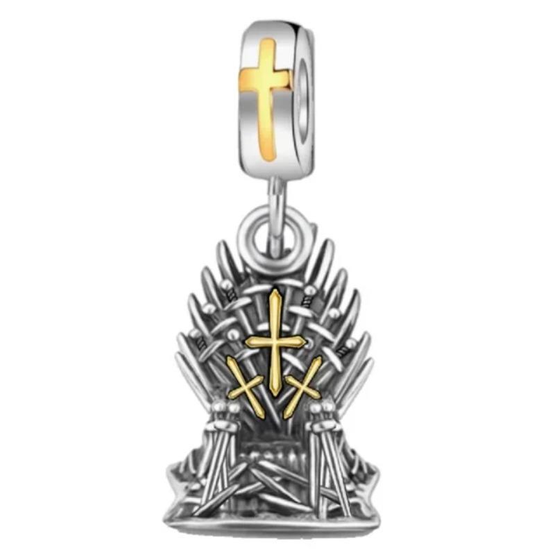 New Cross Charms The Virgin Mary Angel Pendant Necklace Beads Fit Original Copper Bracelets Fine Jewelry Diy Gift