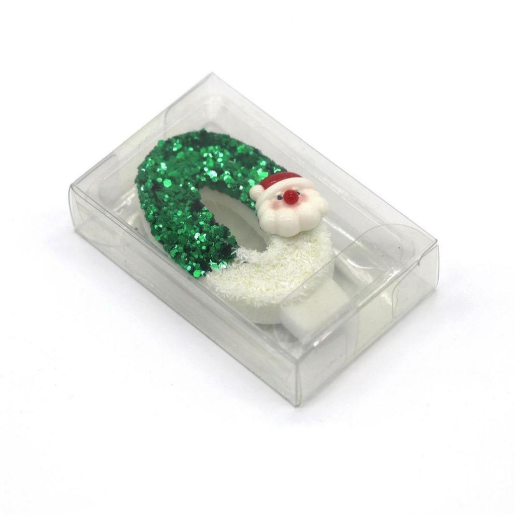 Santa Claus Birthday Number Candles - Creative Christmas Cake Decorations & Gifts