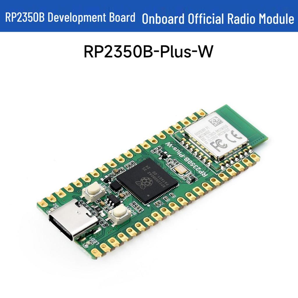 RP2350B-Plus-W: Dual-Core Dev Board with Wi-Fi & Bluetooth Support