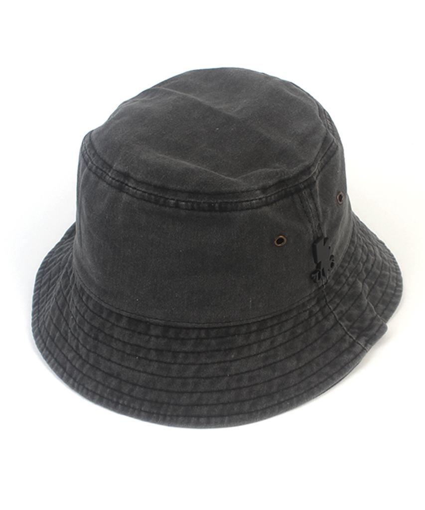 Yunibeosyeolkemiseuteuli Pigment Black Washing Bucket Hat