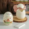 Romantic Atmosphere Lamp Ceramic Eggshell Candle Holder for Scented Candles, Candles Thoughtful Birthday Present Container, Minimalist Art Ornament