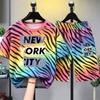 Camouflage Zebra Stripe Letter Printed Women's T-shirt and Shorts 2 Piece Set Summer Home Outdoor Casual Outfit for Men's and Women's T-shirt Set