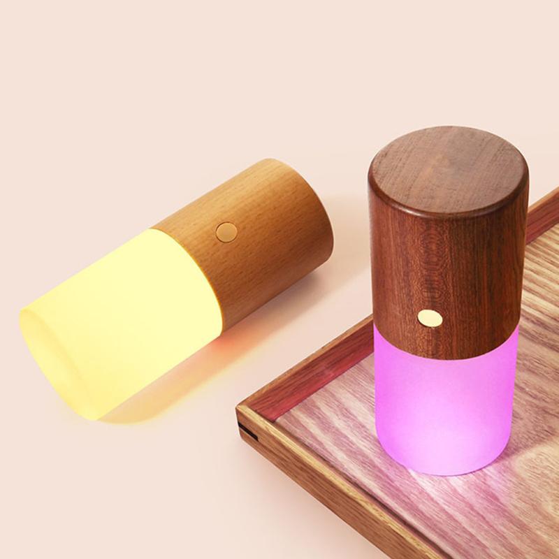 Romantic Led Night Light Portable Usb Rechargeable Color Changing Built-in 780mah Battery Bedside