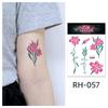 Waterproof Colorful Flower Tattoo Stickers - Disposable Tattoos