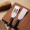 Stainless Steel Steak Fried Shovel Cooking Spatula Non-Slip Handle Pizza Shovel Pancake Beef Turner Scraper Kitchen BBQ Utensils