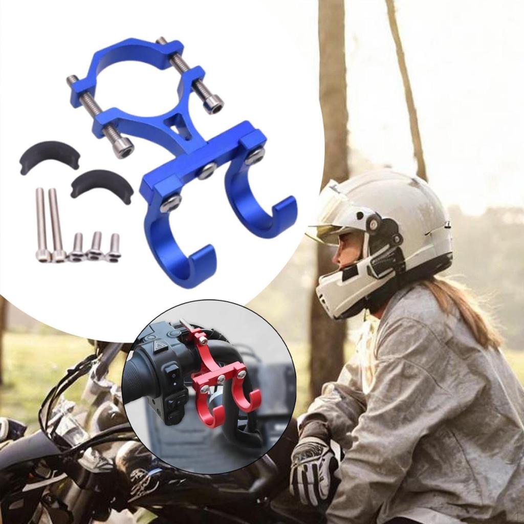 Bike Motorcycle Bag Hanger with Double Hooks Adjustable Sturdy Compact for 18-35mm Handlebar