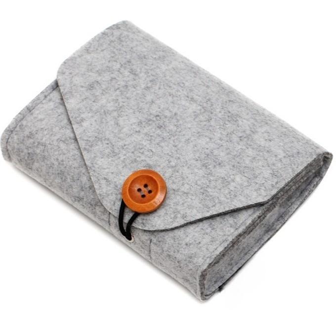 USB Travel Cable Organizer Electronic Power Adapter Case Storage Bag Felt Portable Electronic Accessories Storage Bag Portable