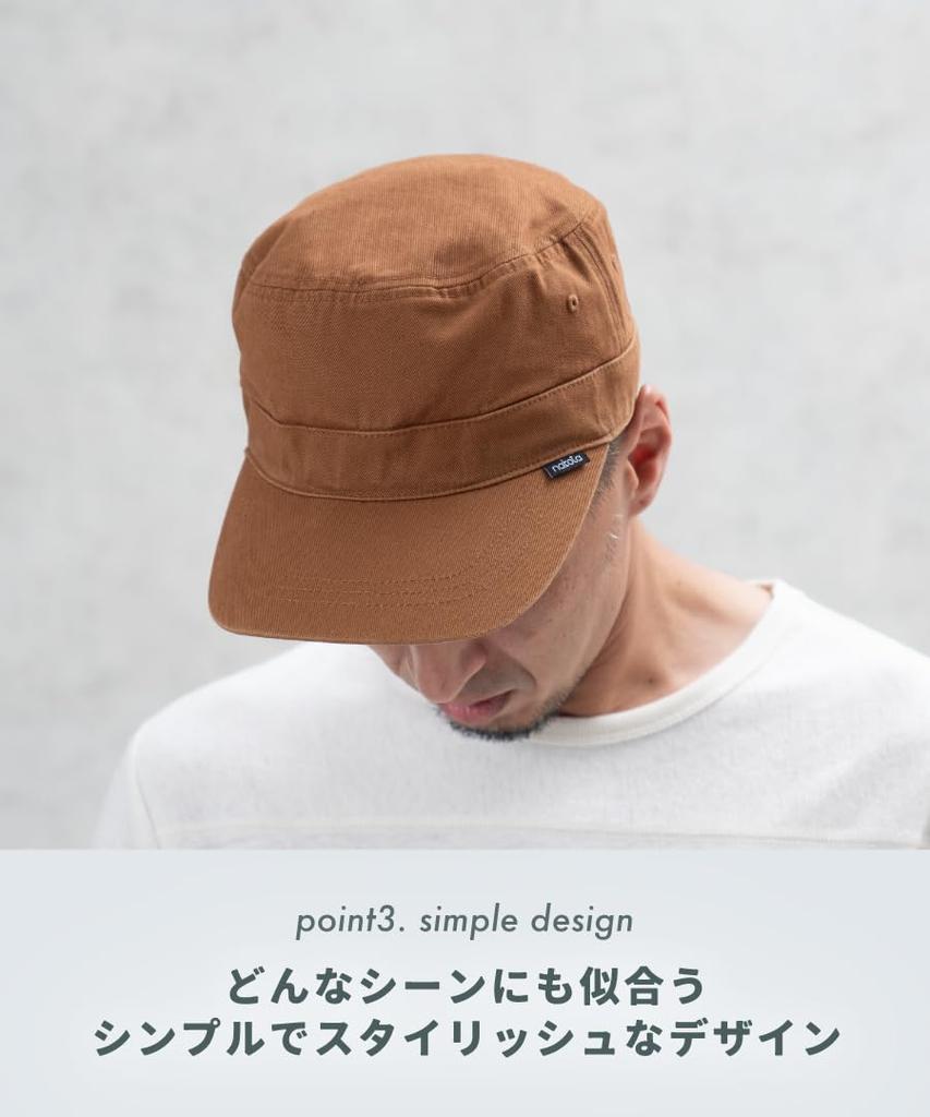 [NAKOTA] Men's Work Cap, Deep Fit, Washed, Vintage Style, Stylish, Oversized, Suitable for Spring, Summer, Autumn, Winter, All Seasons, Long Brim, Coo