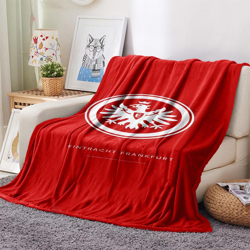Eintracht Frankfurt Print FlAannel Blanket, High quality Comfortable for All Seasons, Home Decor, Warmth and Comfort
