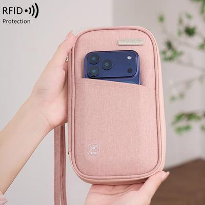 RFID Blocking Neck Passport Holder - Waterproof Travel Wallet for Men & Women
