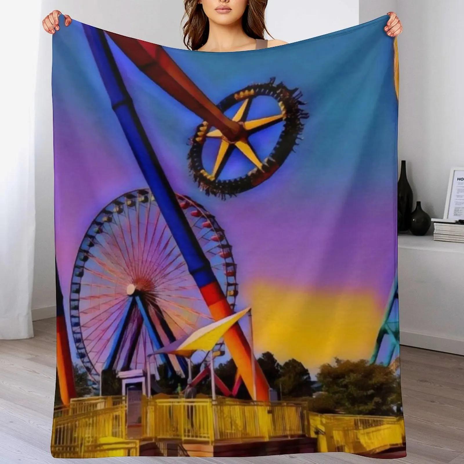

Radical Rides Cedar Point Throw Blanket Stylish Couch Blanket for Home Living Room 102x76cm(40x30in)