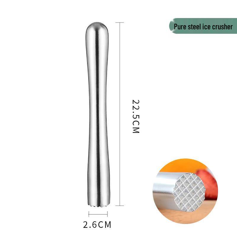 Stal nierdzewna Kruszarka do lodu i wyciskarka w formie pałeczki do koktajli