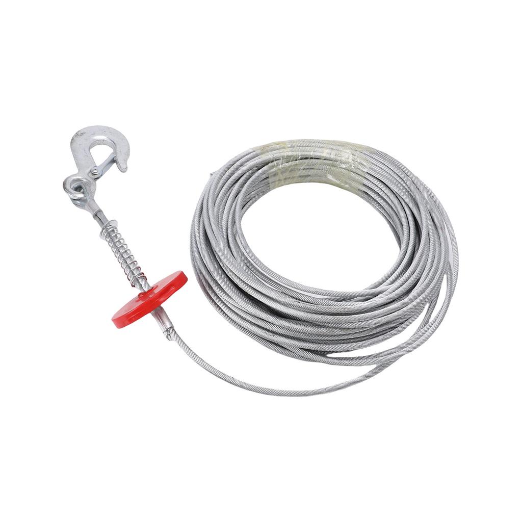 Windenkabel 6mm 30m 17637lb Tragfähigkeit Anti Stahlwindenseil für Kran Abschleppwagen