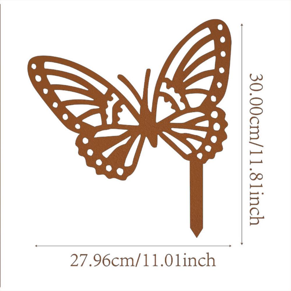 Elegant Metal Bunny, Butterfly, and Birds Stakes - Make your garden stand out with these stakes. Stylish animal decor