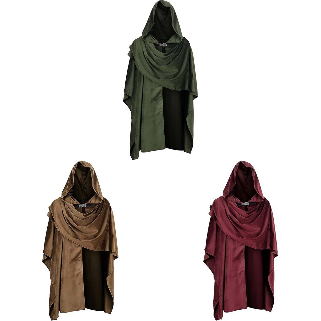 Renaissance Cloak Costume With Ethnic Style For Cosplay Parties And Fantasy Role Play