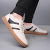 Fashion Handmade High Quality Men Leather Casual Shoes Men Brand Comfortable Flats Men Trendy Sneaker Shoes  Daily Commute Oxfords Shoes