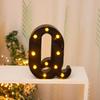 Cross-border Hot-Selling Black LED Letter Lamp for Proposal, Festival Decoration, and Ambiance Arrangement