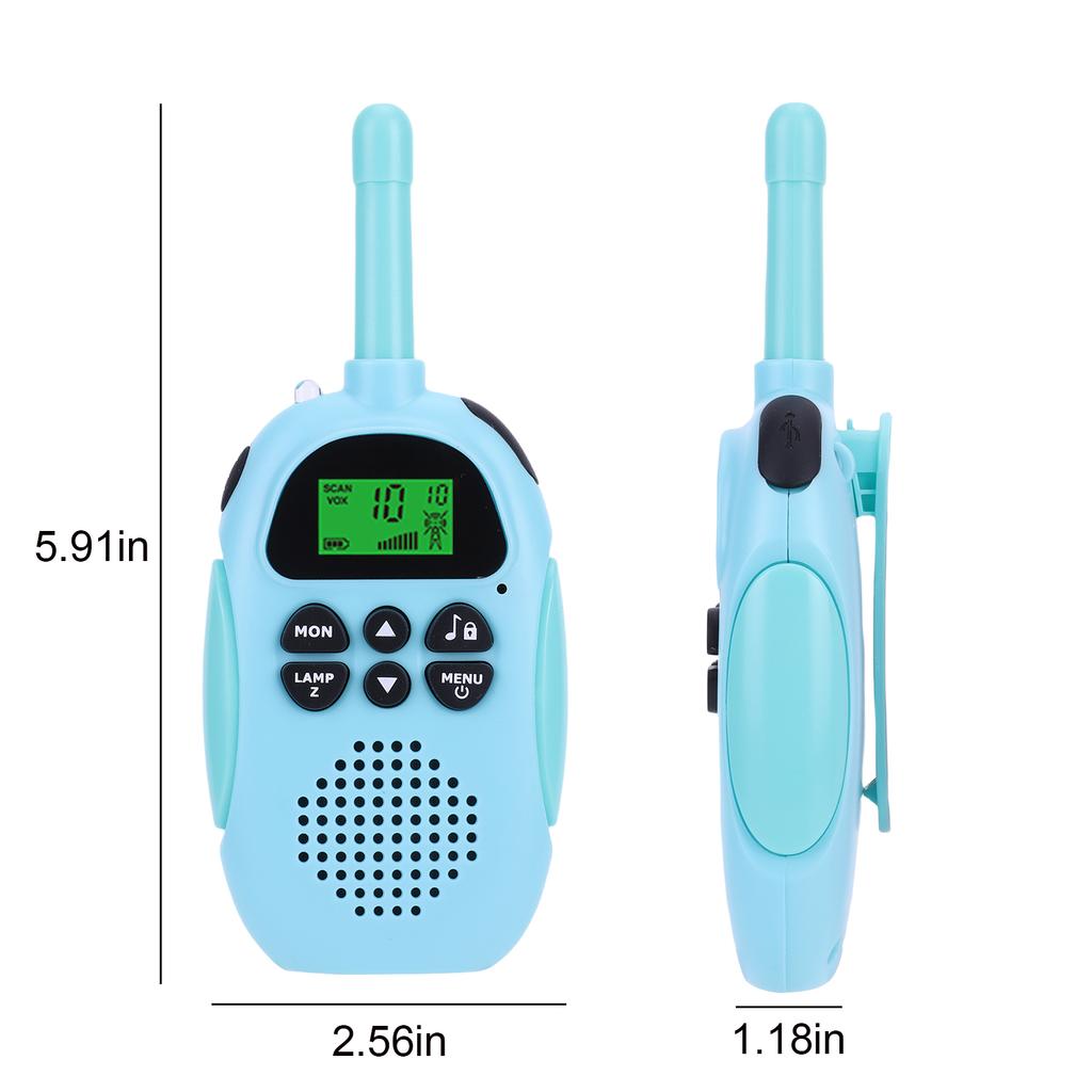2 PCS Walkie Talkies Long Range Rechargeable Walkies Talkies Portable 22 Channels Walkie Talkie for Boys Girls Ages 3-12