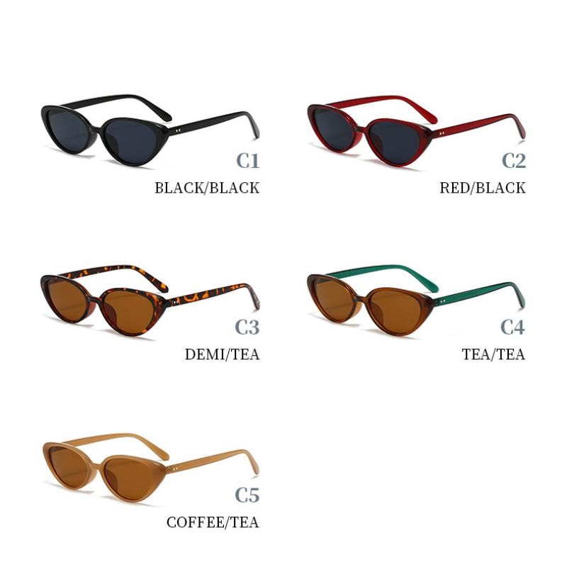Women's sunglasses, simple small frame cat eye sunglasses.
