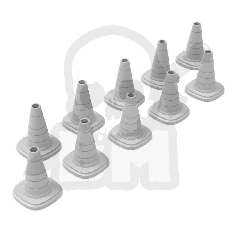Gstu521817 3d printed modern & sci-fi traffic cone