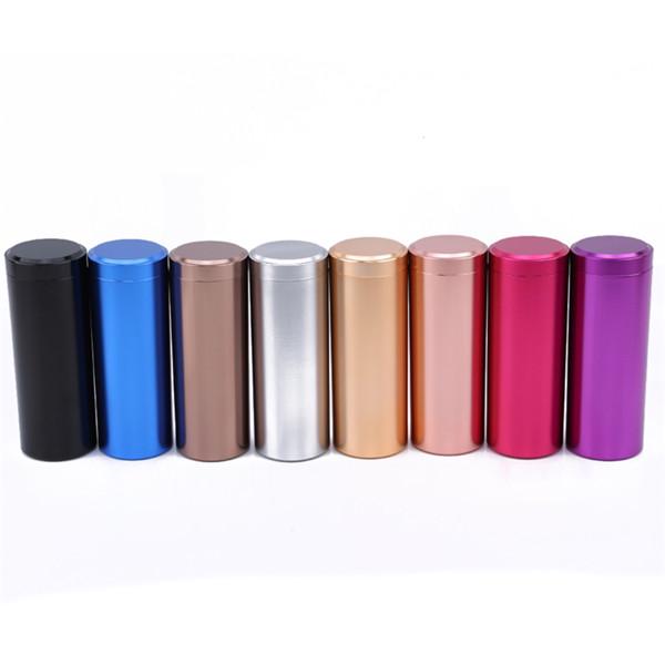 Portable Metal Small Storage Jars Tea Canisters Mini Bottles Containers with Lids Forspices Coffee Herbs