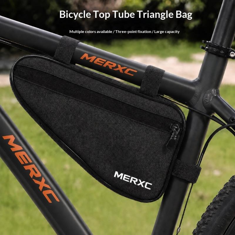 Sacoche de Cadre de Vélo Triangle Imperméable Résistante à l'Usure 1 Pièce Grande Capacité Sac de Rangement pour Vélo pour VTT Vélo de Route Cyclisme Extérieur
