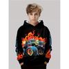 Men's Trendy Fashion Print Hoodie, a Stylish and Casual New Design for Boys
