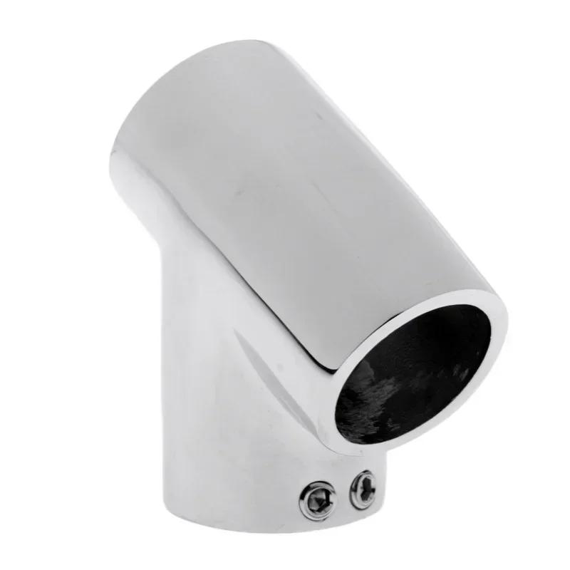 Boat 22/25/30/32mm 60 Degree Left 3 Way Boat Hand Rail Fitting Fits Pipe/Tube Marine Grade 316 Stainless Steel