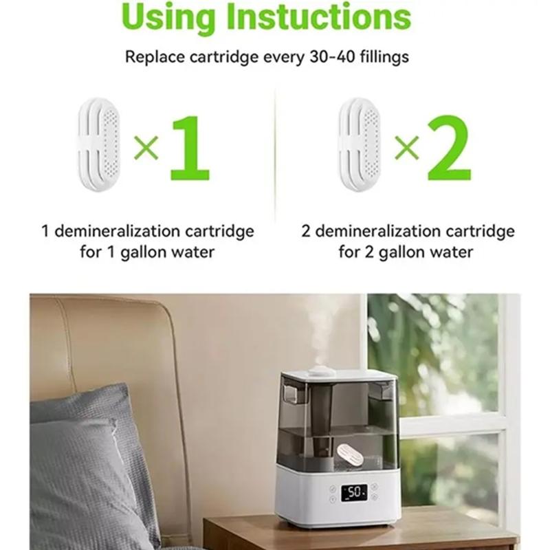 6/8Pcs Water Softening Filter Cartridges Humidifier Demineralization Cartridge Humidifier Replacement Filters Enduring