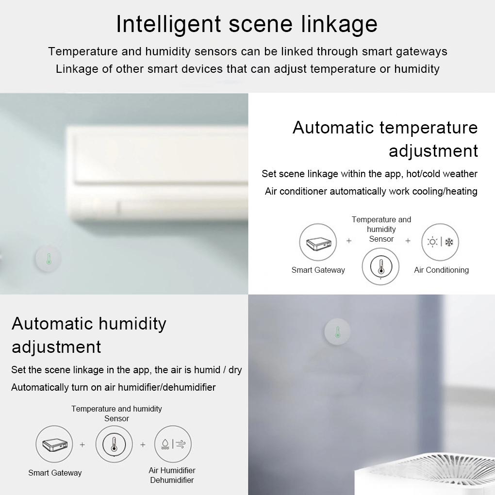 Temp Gauge Humidity Measurer Compact Size Simple Operation Phone Connection Sensitivity Professional Wireless Thermometer