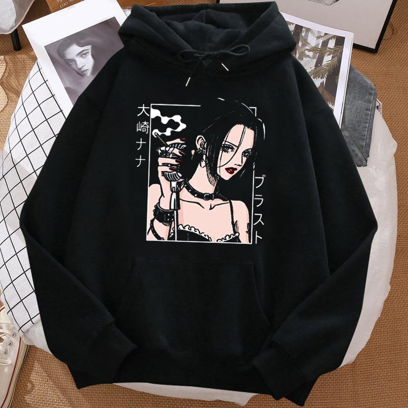 

nana аниме толстовки унисекс в корейском стиле Kawaii hoddies унисекс винтажный спортивный костюм 2XL