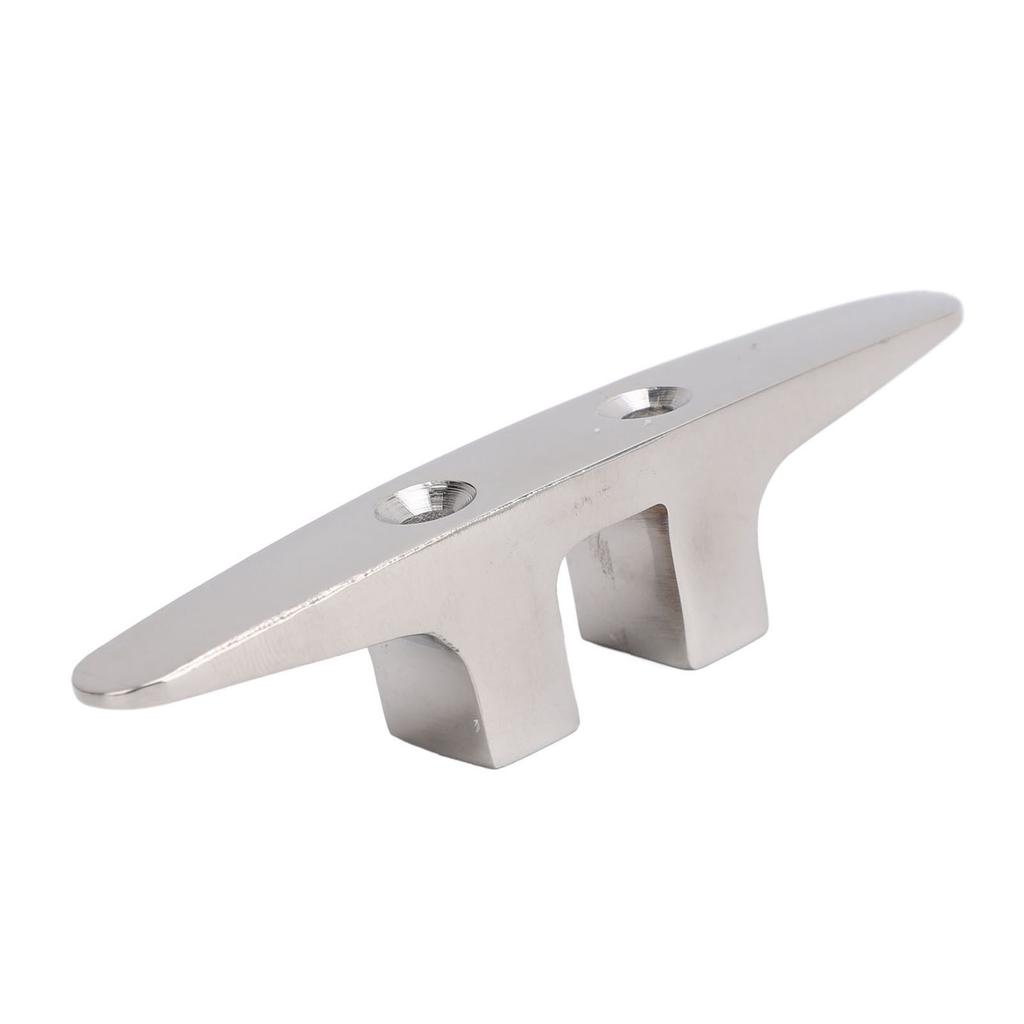 Boat Dock Cleat Stainless Steel Deck Rope Tie Down Anchor Line Cleat Holder for Ship Marine 4.5 inches