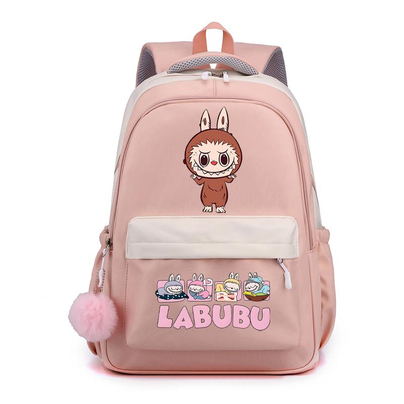 Cute Cartoon Printed Backpack Student Kid Schoolbag Women Large Capacity Waterproof Bookbag Kid Birthday Gift Travel Bag