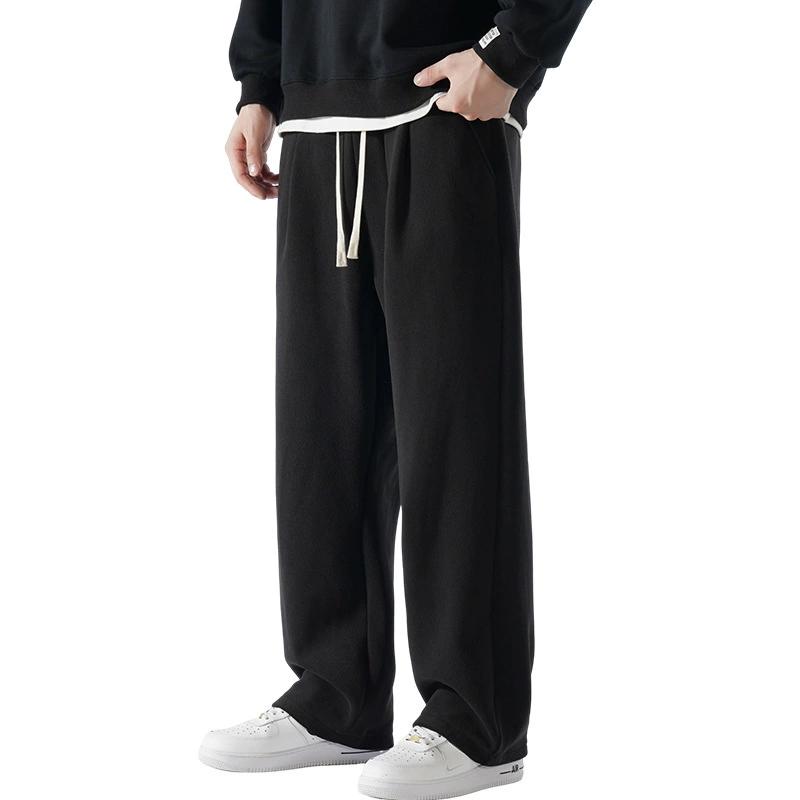 Winter Double-sided Fleece with Thick Fleece Men's Pants, Sports and Casual with Fleece Pants, Men's Loose Sweatpants