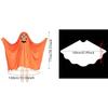 White Halloween Cloak Cape Fright Clothes Trick-or-Treat Spooky Pumpkin Cloak Full Suit Smock Style Ghost Cosplay Costume