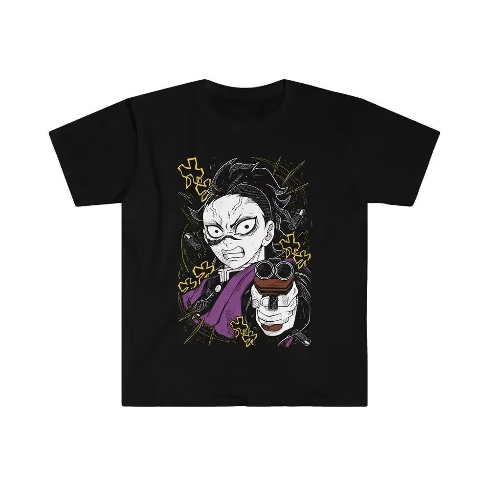 

Demon Slayer Tanjiro Anime Genya Shinazugawa Printed Tshirt Unisexs and Womens Tshirt Unisexs Top Sports Tshirt 2026 Summer New S