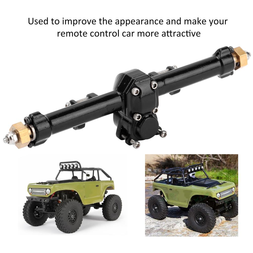 RC Metal Complete Rear Axle Shaft Assembly for   SCX24 90081 1Celsius24 RC Car Upgrade Parts