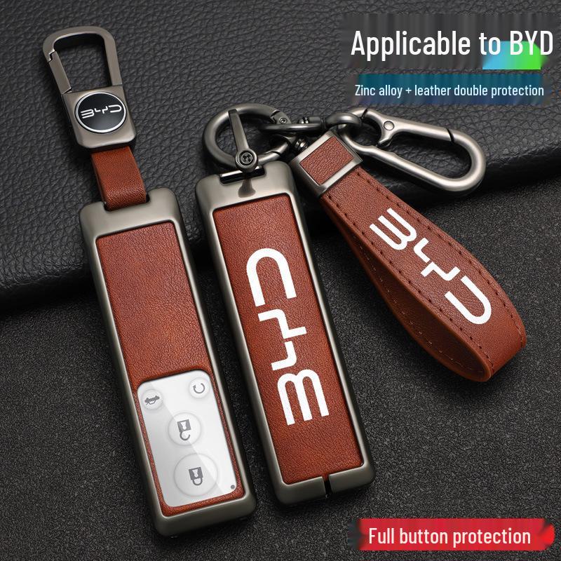 Premium Metal Key Case Cover for BYD G5/G Five (2016-2018 Models)