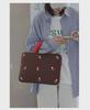 Mushroom Contrast Women's Shockproof Laptop Bag for 14-16 Inch Apple Computers & iPad Storage